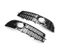 Parrilla Delantera Compatible con Audi A6 C6 S-Line S-Facelifted 2008-2011, Parachoques Delantero, luz antiniebla, Rejilla, Cubierta de Panal, 4F0807681Q01C(Chrome Silver)