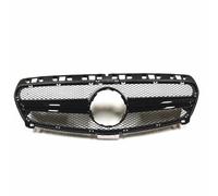 Parrilla Delantera Compatible Con Benz Para Clase A W176 A180 A200 2013 2014 2015 Rejilla Delantera Del Capó Cubierta La Rejilla Parachoques Delantero Y Rejilla Central Delantera(Black)