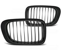 Parrilla delantera compatible con BMW Serie 3 E46 1999 2000 2001 2002 2003 Coupe Cabrio Front Central Grill Sport GV-83 Front Sport Parrilla de repuesto para riñón, color negro mate