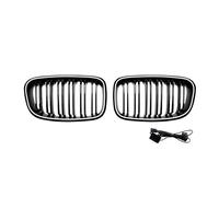 Parrilla delantera Compatible Con Para F20 F21 1 Serie 2011 2012 2013 2014 Parachoques Delantero Del Coche Rejilla De Riñón Racing Grill Hood Rejilla De Malla