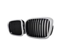 Parrilla delantera Compatible Con Para Serie 5 E39 525i 528i 540i Para M5 1998 1999 2000 2001 2002 2003 Rejilla Parachoques Accesorios Parrillas Delanteras Cromadas