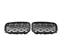 Parrilla Delantera Compatible Con Para X6 E72 2008 2009 2010 2011 Parrilla Coche Delantera Estilo Para Diamante Accesorios Radiador Negro Cromado