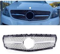 Parrilla Delantera de Coche para Benz B Class W246 B180 B200 B220 B250 GT 2012 2013 2014 Rejilla Central Parachoques Delantero Parachoques Superior Coche Parrilla