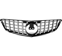Parrilla Delantera de Coche para Benz C-Class W204 C200 C300 2008-2014 Silver Rejilla Central Parachoques Delantero Parachoques Superior Coche Parrilla