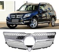 Parrilla Delantera de Coche para Benz GLK Class 300 350 400 2013 2014 2015 Rejilla Central Parachoques Delantero Parachoques Superior Coche Parrilla