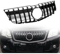 Parrilla Delantera de Coche para Benz GLK Class X204 GLK250 GLK350 2008-2012 Rejilla Central Parachoques Delantero Parachoques Superior Coche Parrilla