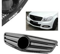 Parrilla Delantera de Coche para Benz W204 C-Class 2007-2014 Rejilla Central Parachoques Delantero Parachoques Superior Coche Parrilla