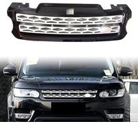 Parrilla Delantera de Coche para Range Rover Sport 2014-2017 Rejilla Central Parachoques Delantero Parachoques Superior Coche Parrilla