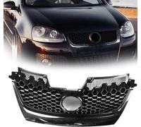 Parrilla Delantera de Coche para VW Jetta MK5 GTI 2005-2009 Rejilla Central Parachoques Delantero Parachoques Superior Coche Parrilla