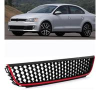 Parrilla Delantera de Coche para VW Jetta Mk6 2012-2014 Rejilla Central Parachoques Delantero Parachoques Superior Coche Parrilla
