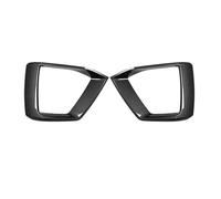 Parrilla delantera del capó Para A5 S5 2020 2021 2022 Parachoques Delantero Marco De La Lámpara Niebla Tapa Gorra Capó Cubierta Racing Grill(Aspecto de fibra de carbono)