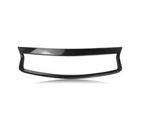 Parrilla delantera del capó Para Infiniti Q50 Q50S 2014 2015 2016 2017 Delantero Superior Parachoques Capó Malla Rejilla Bisel Cubierta Marco Carreras Grill Moldura Tira(Fibra de carbon)