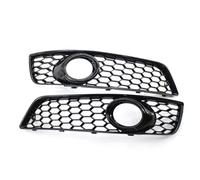 Parrilla Delantera Del Coche Cubierta Bisel Luz Antiniebla Para Coche Lámpara Para Parachoques Rejilla Orificio Lámpara Estilo Malla Para A3 Para 8P 2009 2010 2011 2012 2013(Glossy Black)