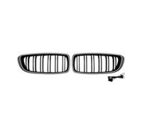 Parrilla delantera del coche Para BMW Serie 4 F32 F33 F36 | Con luces e iluminación y modificación de parrilla de línea doble de una sola línea(Double line black)