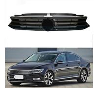 Parrilla Delantera del Coche para VW Passat B8 2016 2017 2018, Rejilla Central de Parachoques Delantero del Coche, Rejillas de Malla del Radiador Delantero Accesorios,F/Black-Black