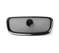 Parrilla Delantera Del Coche Parrilla Delantera Deportiva Para Jaguar Para XF Para XFR Para X250 2012 2013 2014 2015 Rejilla Superior De Malla Con Emblema Accesorios Para Coche(Negro)