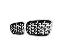 Parrilla Delantera Deportivo Reemplazo De Parrilla Central Delantera Plateada Para X5 E70 X6 E71 2008-2013 Gille Hood Vent Grill Auto