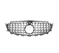 Parrilla delantera negra plateada compatible con Mercedes Benz W213 E250 E300 E400 2017-2020(B)