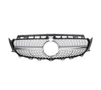 Parrilla delantera negra plateada compatible con Mercedes Benz W213 E250 E300 E400 2017-2020(D)