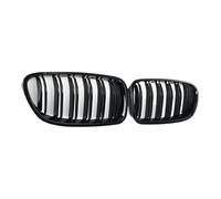 Parrilla delantera Para 5 Series F10 F11 F18 520d 530d 540i 2010-2016 Parrilla frontal 1 par Negro brillante de carreras listones dobles
