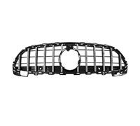 Parrilla Delantera Para Benz Clase C W206 C180 C200 C300 2022-2024 Parrilla Delantera De Carreras Estilo AMG En Negro Brillante Parrilla De Parachoques Estilo Diamantes Delantera Grill(GTR-Chrome Silv