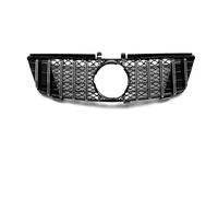 Parrilla Delantera Para Benz ML W164 2005-2008 ML320 ML350 ML500 Para AMG GT Diamonds Style Parrilla Delantera Parrilla Carreras Malla Tuning Acce Parachoques Delantero(GT Silver)