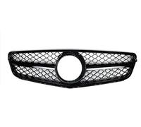 Parrilla Delantera Para Benz Para W204 Clase C 2008-2014 C180 C200 C250 C300 C43 AMG Estilo Negro Parachoques Superior Capó Rejilla Malla Rejilla de radiador