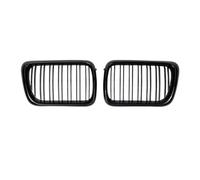 Parrilla Delantera Para BMW E36 1992 1993 1994 1995 1996-1999 2 Uds Estilo Coche Negro Brillante Frontal Riñón Doble Listón Parrilla Parrillas Del Radiador(Double Line Black.)