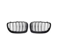 Parrilla Delantera Para BMW E81 E87 E82 E88 128i 130i 135i Años 2008-2013 Parrilla Carreras Doble Línea Negra Brillante Parachoques 1 Par Parachoques Delantero