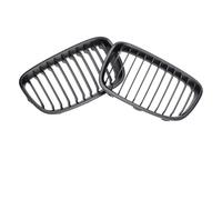 Parrilla Delantera Para BMW Para Serie 1 Para F20 Para F21 Prefacelift 2011-2014 Parrilla De Carreras De Una Sola Lama Parrilla De Carbono Cromado Rendimiento Rejillas Frontales Radiador(Matte Black)
