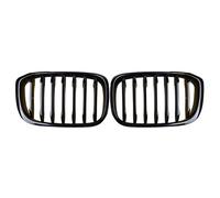 Parrilla Delantera Para BMW Para X3 G01 G08 2018-2020 Rejilla Frontal Tipo Riñón Parrillas Carreras Parachoques Negro Brillante Línea Única/doble(Gloss Black Single)