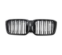 Parrilla Delantera Para BMW Para X3 G01 Para X4 G02 2022-parrilla Frontal De Coche Parrillas Carreras Parachoques Negro Brillante Línea Doble/única(2slat With Hole)