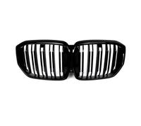 Parrilla Delantera Para BMW Para X5 G05 LCI 2024 2025 Listones Dobles Rejilla Parachoques Delantero Parrilla Central Capó Malla Rejillas Parrillas Del Radiador(Dual Slats)