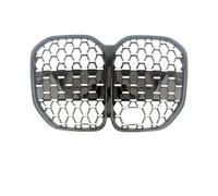 Parrilla Delantera Para BMW Serie 4 G22 G23 G26 2/4 Puertas 2021-2023 420i 430i 435i M440i Parachoques De Riñón Parrilla Delantera Superior Carreras(G22 Silver With ACC)