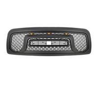 Parrilla Delantera Para Dodge Para Ram 1500 2009-2012 Rejilla Malla Radiador Superior Carreras Frontal Con Luz LED(Mesh)