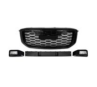 Parrilla Delantera para GMC Yukon/XL Denali 2015-2020, Rejilla de Parachoques Delantero, Rejilla Superior, luz antiniebla con biseles, Rejilla de Parachoques (Negra)