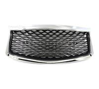 Parrilla Delantera Para Q50 Para Q50S 2018-2023 Rejilla Frontal Superior De Malla Tipo Panal Con Orificio Para Sensor Rejilla Central Delantero(Chrome Black)