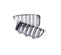 Parrilla Delantera Para Serie 4 Para Gran F32 F33 F36 F80 F82 420 430 440 2013-2020 Parrilla Cromada Negra Brillante Doble Listón Rejillas Frontales Radiador(Chrome Black)