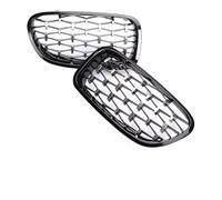 Parrilla Delantera Para Serie 5 F10 F11 2010-2017 Para M5 Rejilla Negra Brillante 520i 528i 530i Accesorios Rejilla De Parachoques Frontal De Riñón Facelift Rejilla delantera(Chrome Black Diamond)