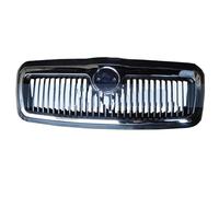 Parrilla Delantera para Skoda para Octavia 2001-2005 Rejilla De Malla De Parachoques Delantero De Coche Máscara De Parrilla De Parachoques Delantero Rejilla De Radiador Parrilla Frontal Cromada
