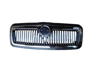 Parrilla Delantera para Skoda para Octavia 2001-2005 Rejilla De Malla De Parachoques Delantero De Coche Máscara De Parrilla De Parachoques Delantero Rejilla De Radiador Parrilla Frontal Cromada