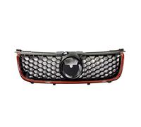 Parrilla Delantera Para VW Para BORA Para GLI 2006-2008 ABS Parachoques Delantero Panal Racing Grill Auto Exterior Kit De Carrocería Parrillas Del Radiador(Red stripe)