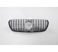 parrilla delantera Parrilla carreras rejilla frontal repuesto parachoques superior malla ventilación para Mercedes para Benz X Class 2018 2019 2020 GT Rejilla parachoques delantero(Plata)