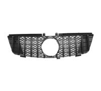Parrilla Delantera Rejilla De Parachoques Superior Delantero De Coche Compatible Con Benz Para Clase ML Para W164 ML320 ML350 ML500 2005-2008 GTR Style Racing Grill(Black)