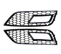 parrilla delantera Rejilla delantera de riñón para coche parachoques delantero luz antiniebla cubiertas rejilla malla panal(Negro)