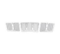 Parrilla Delantera Rejilla Frontal Malla Tipo Panal Para Jeep Para Grand Para Cherokee 2014-2016 Decoración TESIN Racing Grills Rejilla delantera(Chrome)