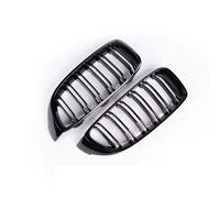 Parrilla Delantera Repuesto Rejilla De Doble Listón Cromada Negra Brillante Compatible Con Serie 4 Para F33 Para Convertible 2014 2015 2016 2017 2018 2019(Gloss Black)