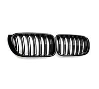 Parrilla Delantera Repuesto Rejilla Delantera De Doble Línea Rejillas Carreras Accesorios Negros Brillantes Compatible Con Para X3 X4 F25 F26 2014 2015 2016 2017
