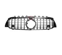 Parrilla Delantera Riñón para Benz Clase A W177 2019-2023 Rejilla Frontal Parachoques Decoración Kit De Carrocería Accesorios De Tuning Estilo GT Diamond Parrilla Rejilla Delantera(G*T Silvery-Hole)