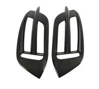 Parrilla delantera universal para coche 1 par de cubierta luz antiniebla del parachoques trasero embellecedor rejilla trasera para Honda para Civic 10th 2016-2020(Glossy Black)